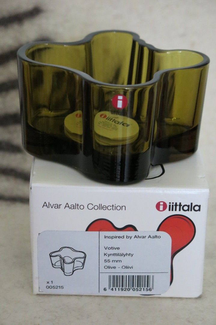 Aalto Kynttilälyhty Oliivi Iittala