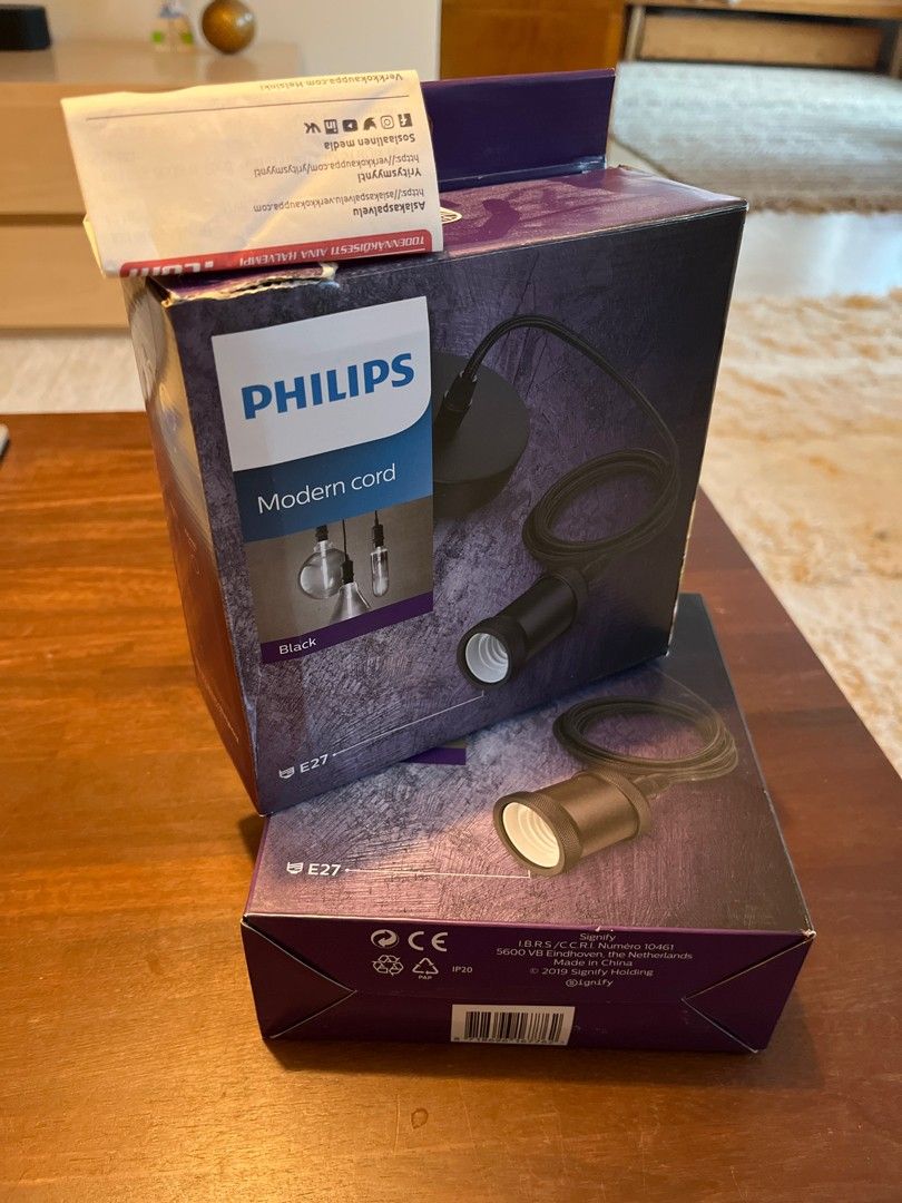 Tyylikäs Philips Modern cord -ripustinjohto 2x