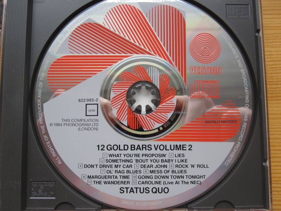 Status Quo; 12 Gold Bars vol. II cd