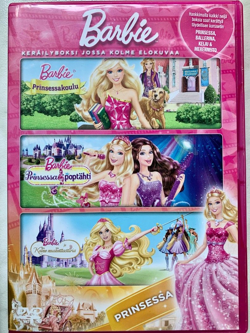 Barbie keräilyboksi: Prinsessa sis. 3 elokuvaa DVD
