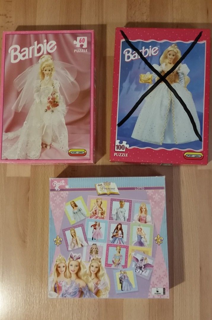 Lasten Barbie palapeli ja lotto