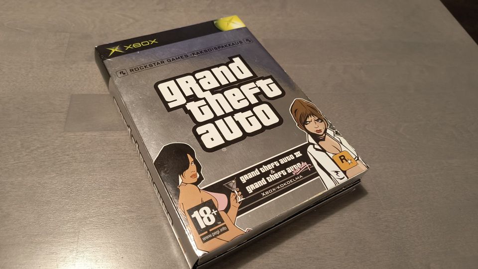 Xbox GTA kaksoispakkaus Vice City ja GTA 3