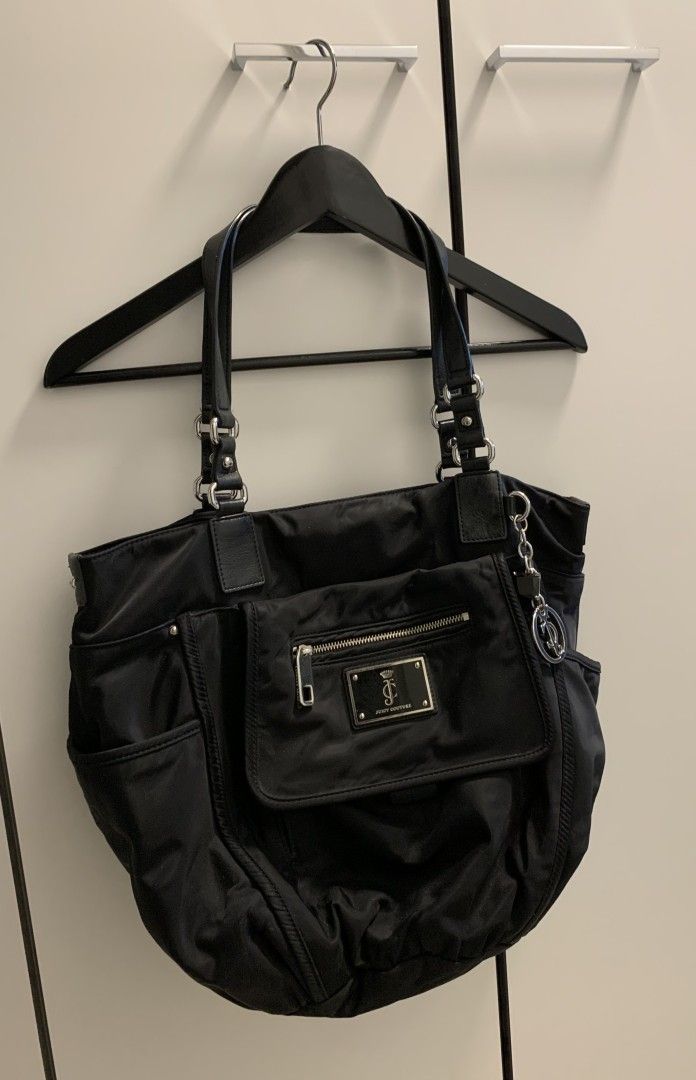 Juicy Couture musta koristeellinen laukku / käsilaukku