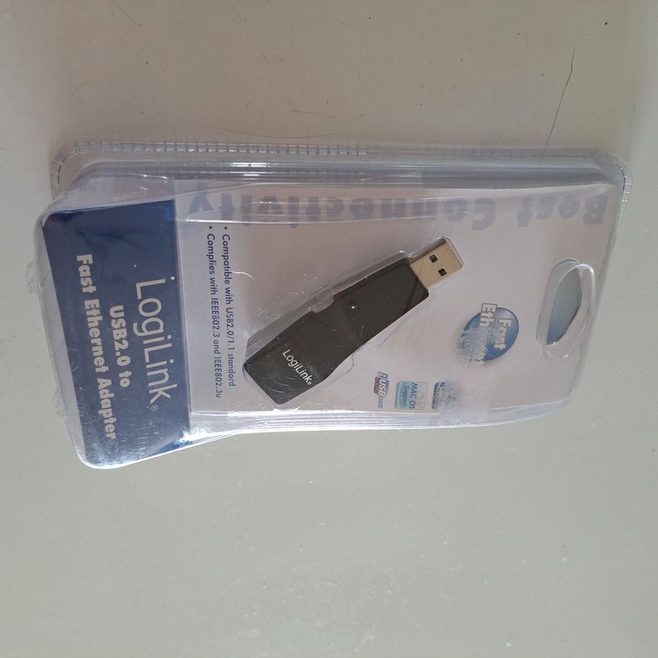 Logilink USB 2.0 -sovitin Fast Ethernet 10/100:een