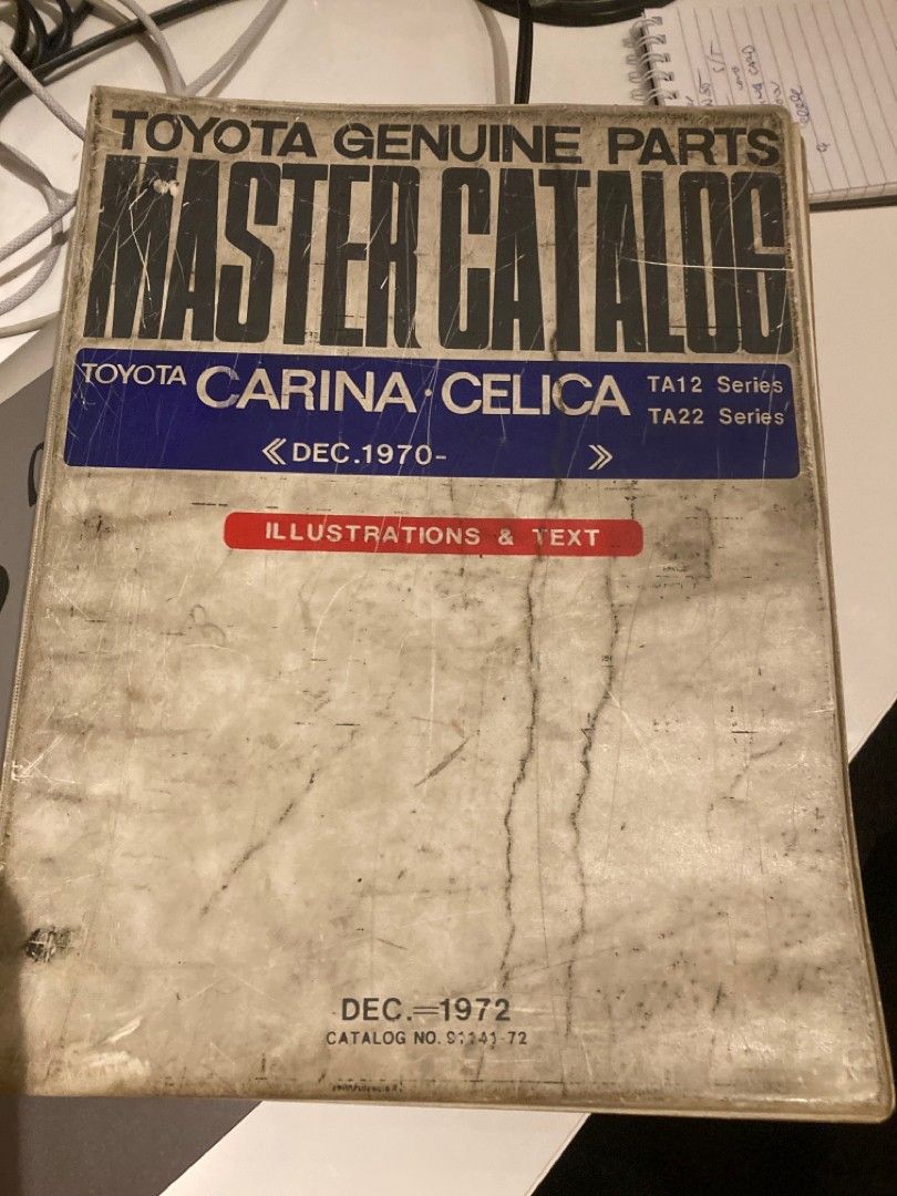 Toyota Celica TA22 Carina TA12 Master Catalog