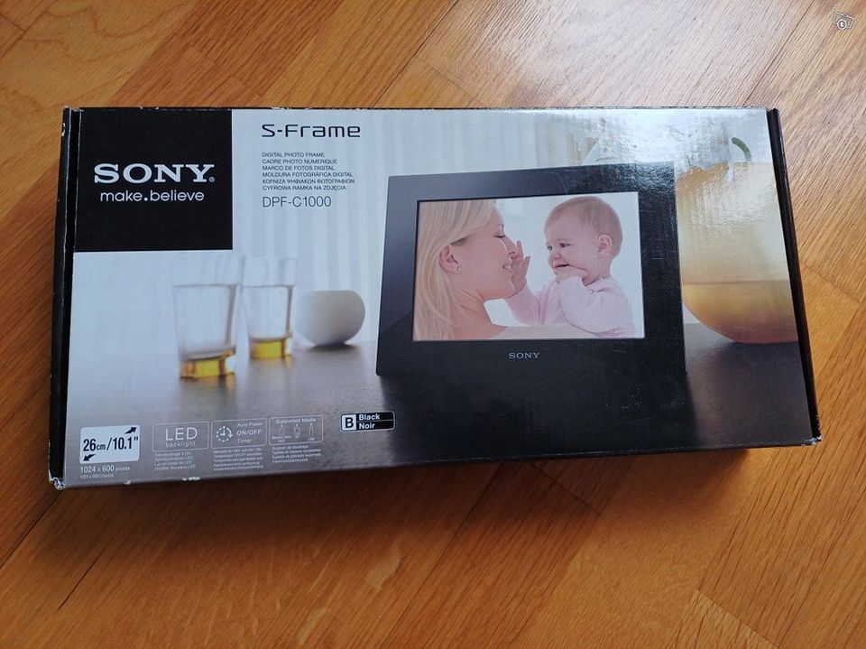 Sony S-Frame dpf-c1000 digitaalinen valokuvakehys