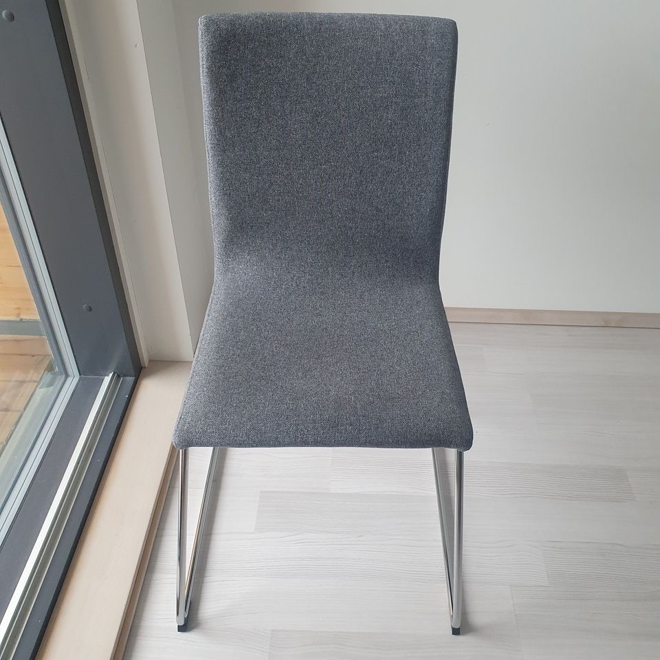 2kpl Ikea Lillånäs-tuoleja tummanharmaa kangas
