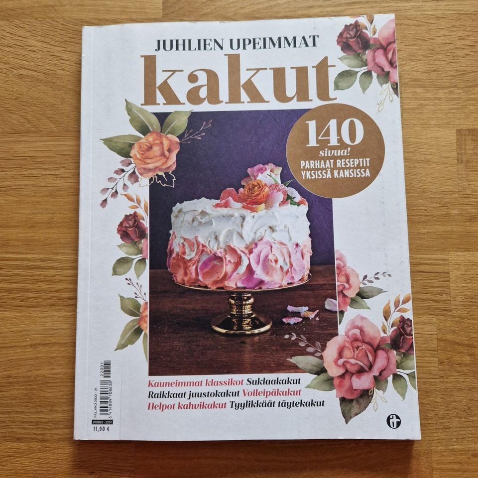 Lehti, leipojalle "Juhlien upeimmat kakut" reseptit