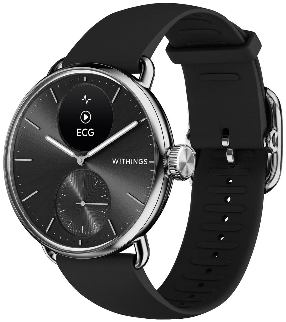 Withings ScanWatch 2 hybridiälykello 38 mm (musta)