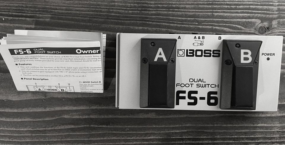 Boss FS-6 Dual Footswitch Pedal / Vaihto Boss FS-5L