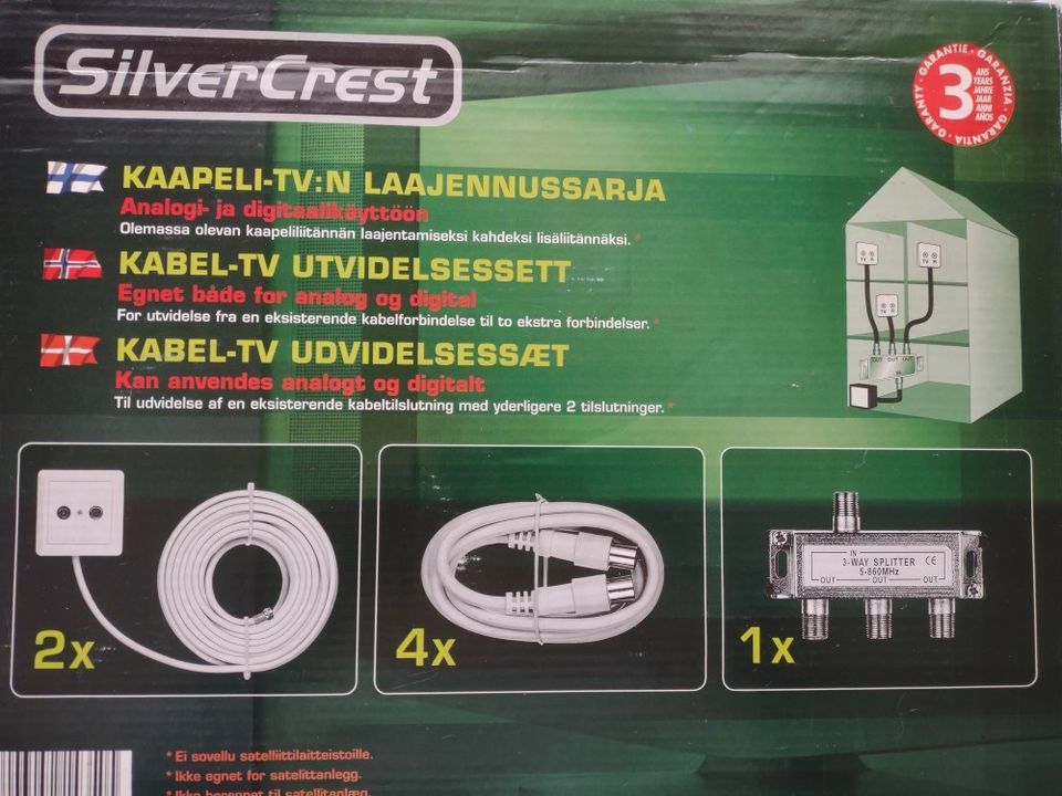 SilverCrest kaapeli-tv:n laajennussarja