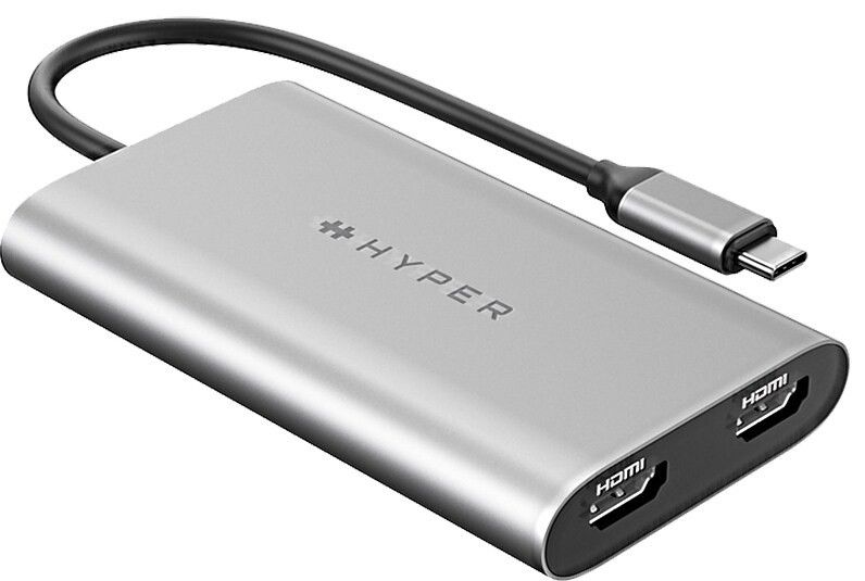 Hyper HyperDrive kaksinkertainen HDMI USB adapteri