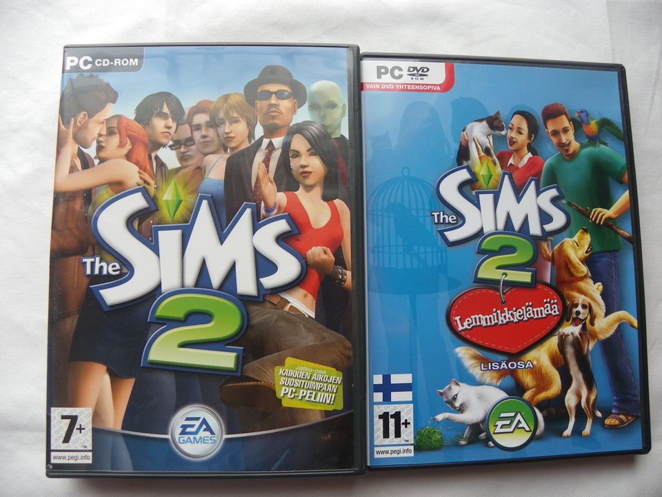 The Sims 2 PC + lisäosa Lemmikkielämää