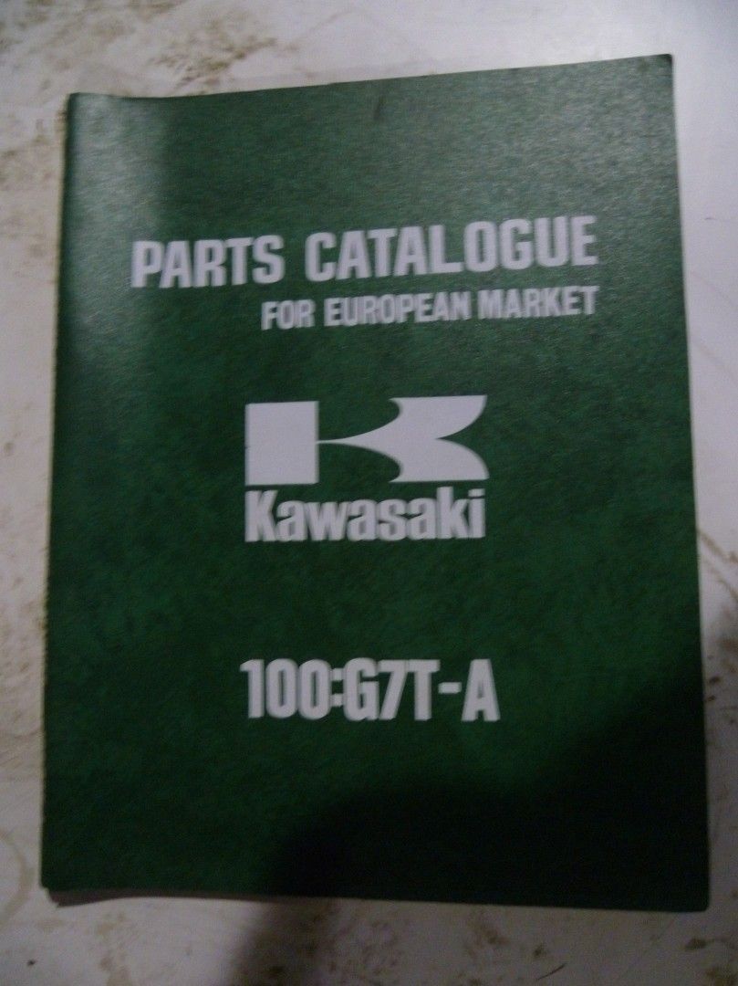 Kawasaki varaosakirja G7T-A 100 1975