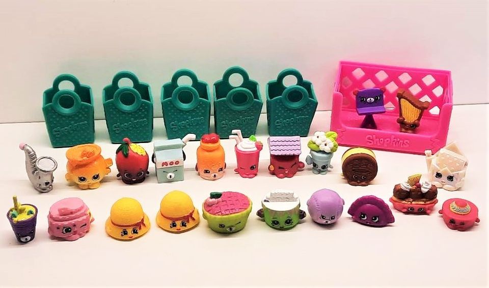 Shopkins hahmoja ja tarvikkeita