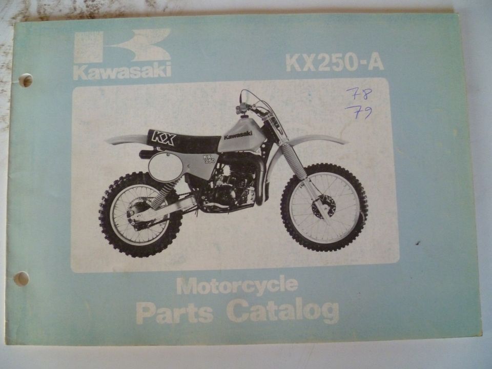 Kawasaki varaosakirja KX 250-A 1978-1979