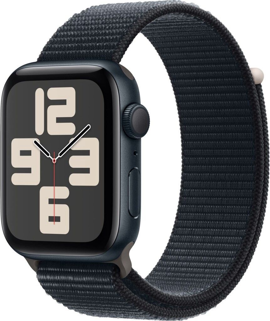 Apple Watch SE 2nd Gen 44mm GPS (keskiyö alu./keskiyö urheiluranneke)