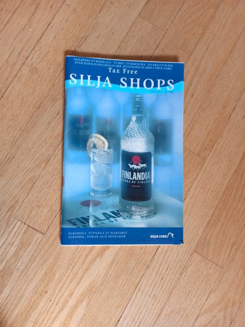 Silja Linen tax free shopin esite vuodelta 1998