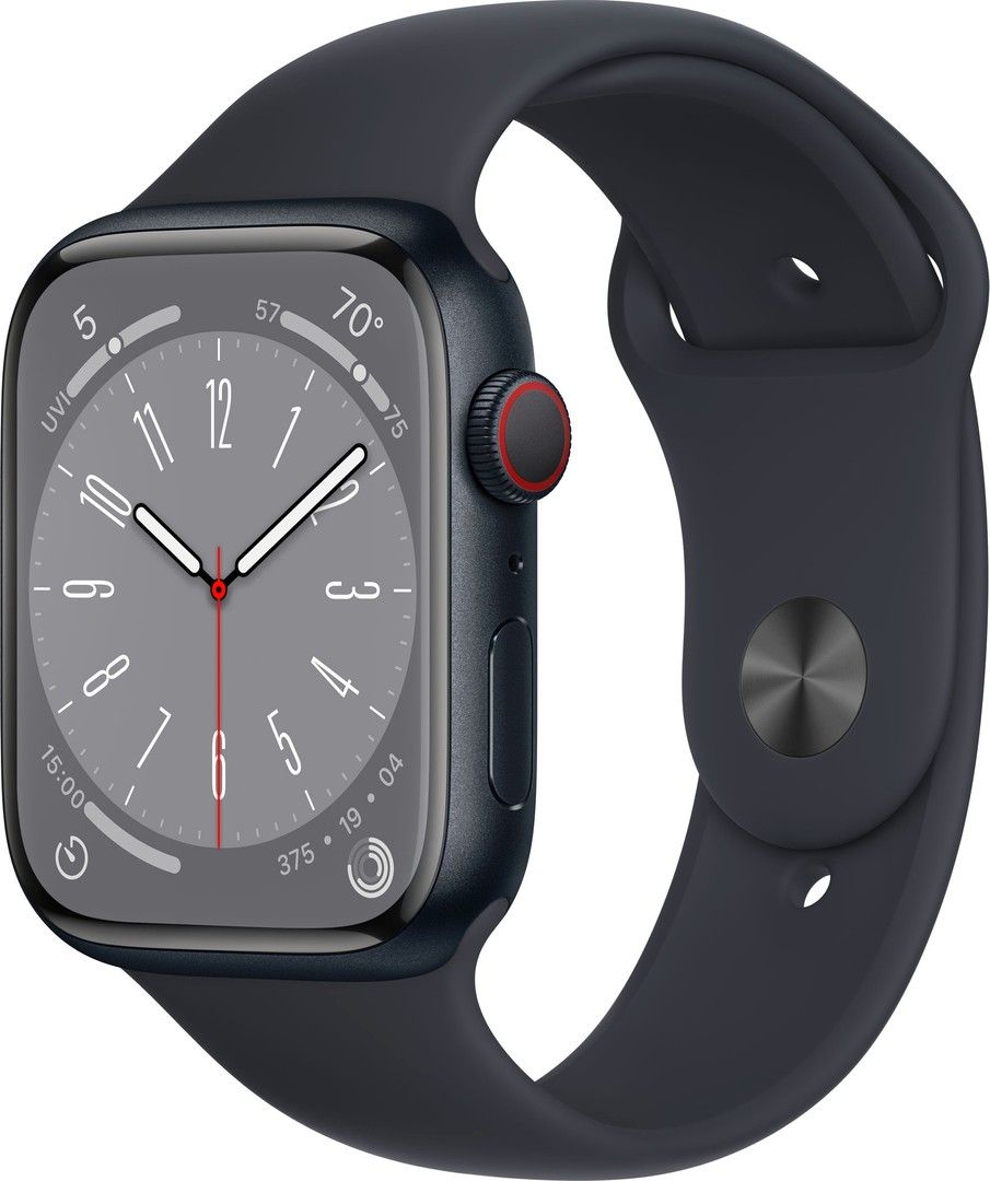 Apple Watch Series 8 45mm Cellular (kesk. alu. / kesk. Sport-ranneke)
