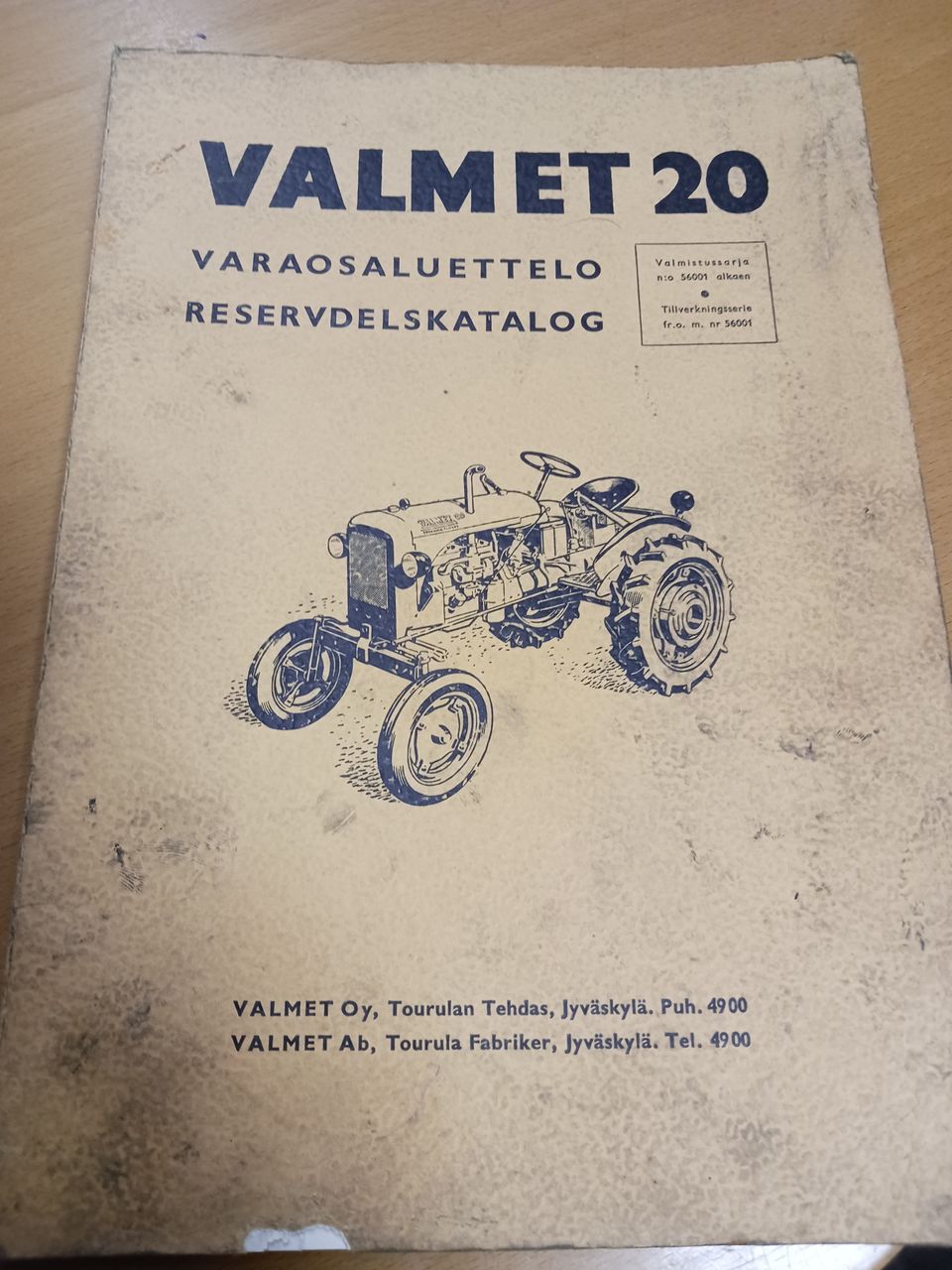 Valmet 20 varaosaluettelo