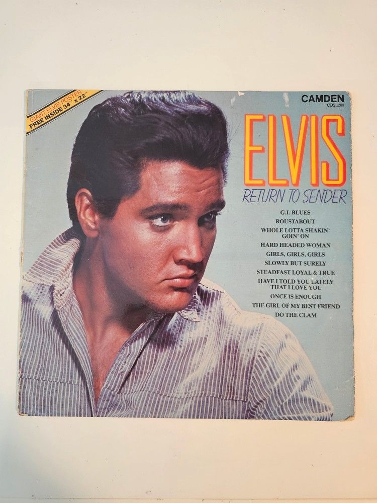 Elvis Presley LP Vinyyli Return To Sender