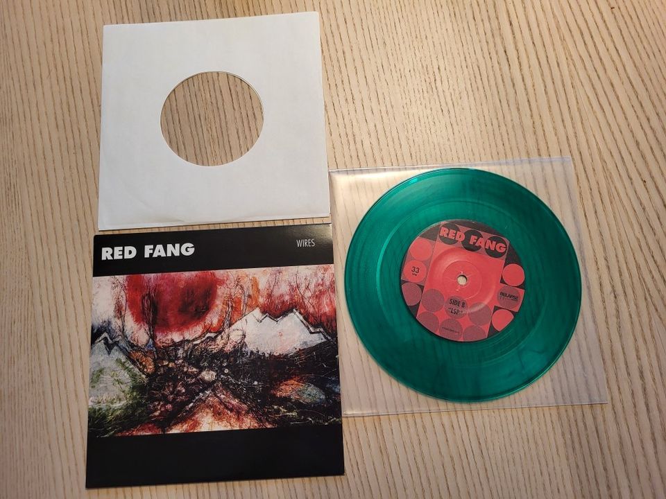 Red Fang Wires vinyyli 7" single vihreä ltd