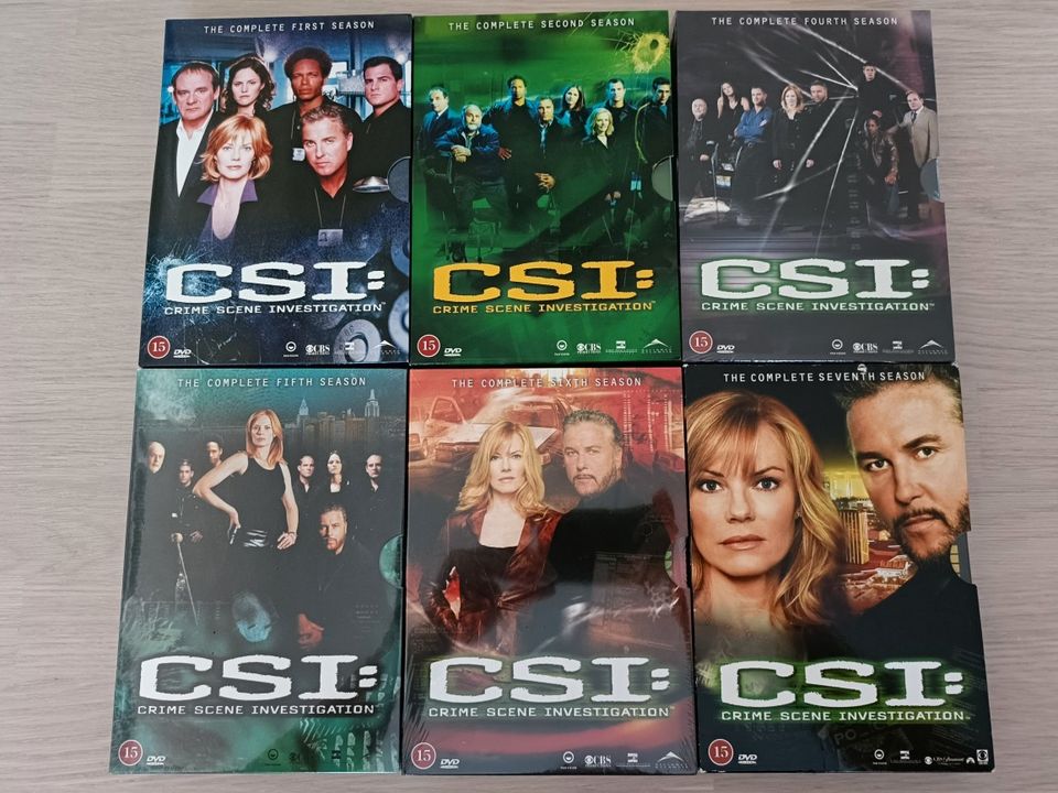 CSI, CSI NY ja CSI Miami tuotantokausia