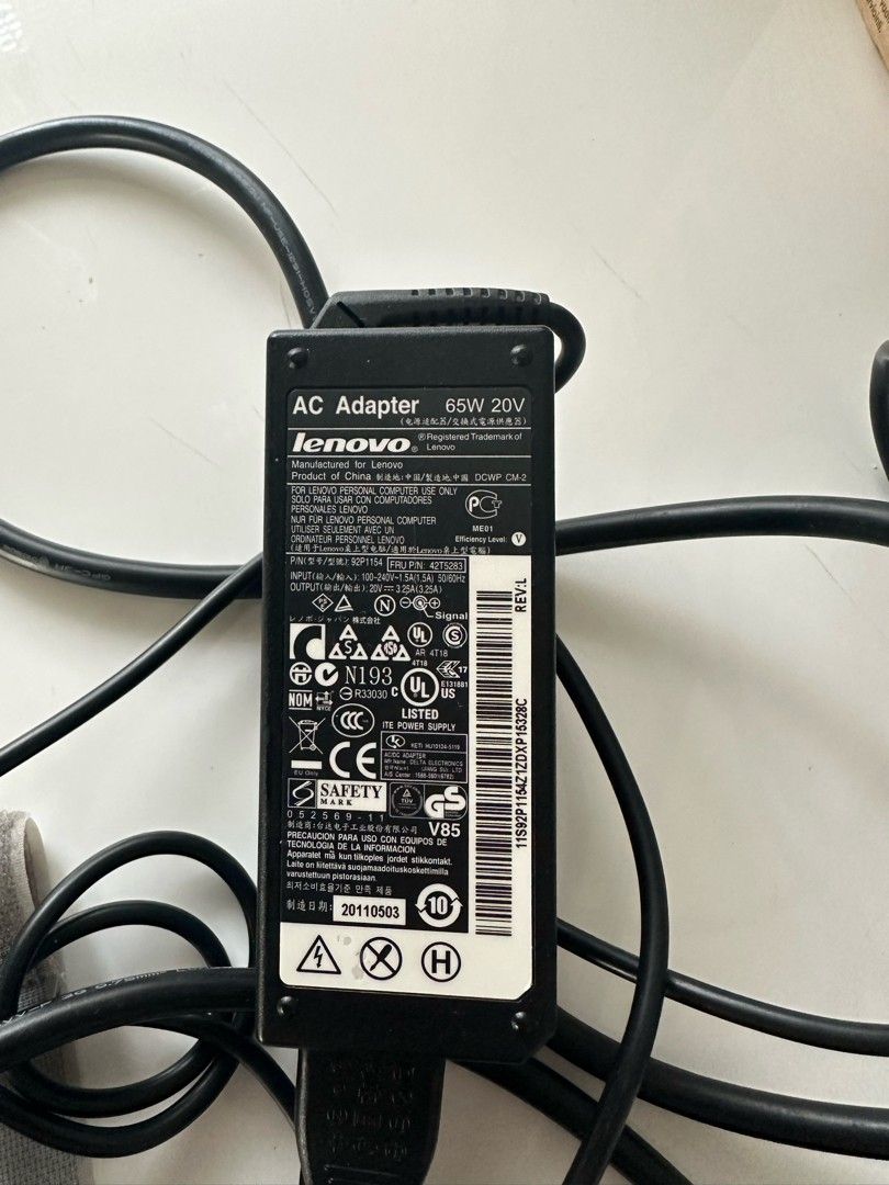 Lenovo ac virtalähde 65w