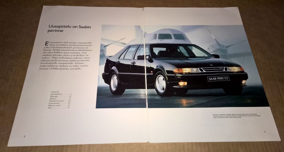 Saab 9000 CS CC CSE Vuoden 1993 esite