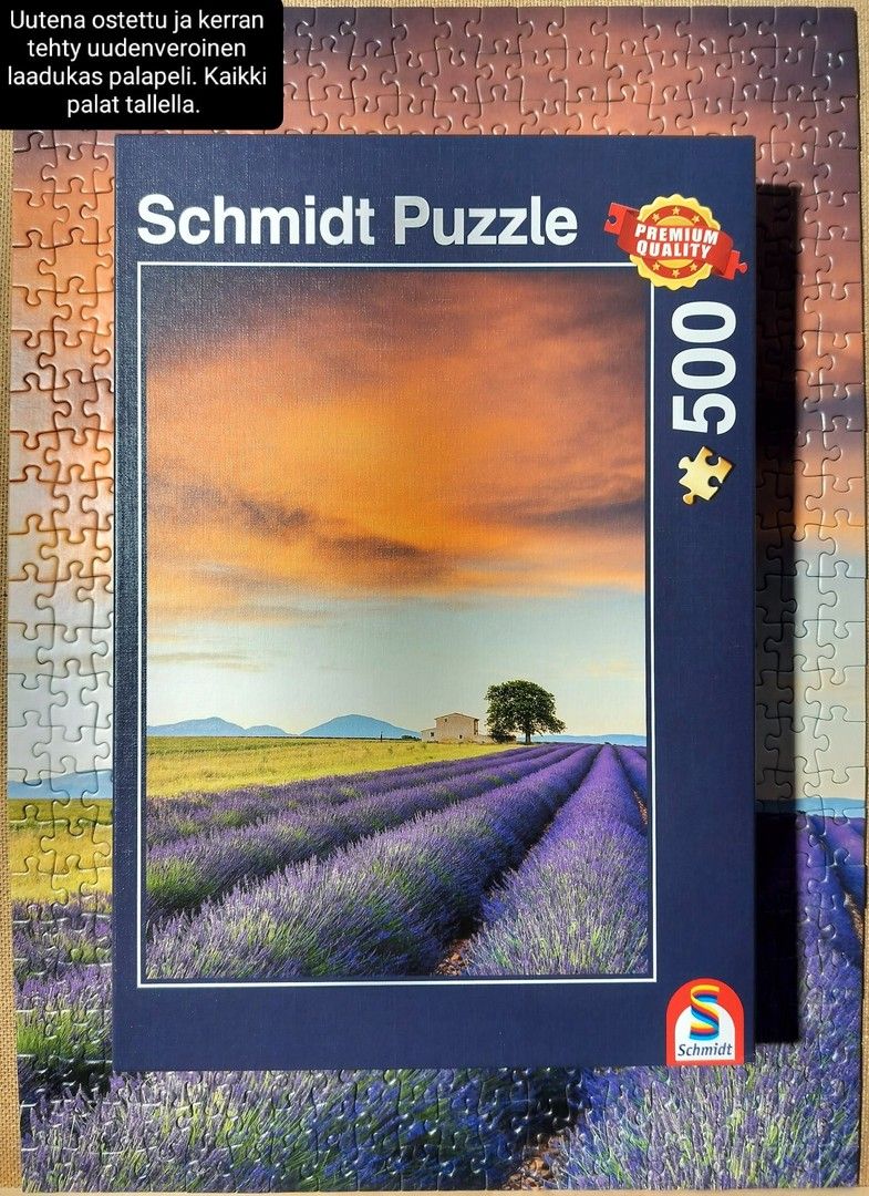 Schmidt puzzle Laventelipelto 500 palan palapeli