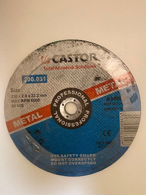 Katkaisulaikka metallille 230mm × 2.0mm × 22.2mm, 5kpl.