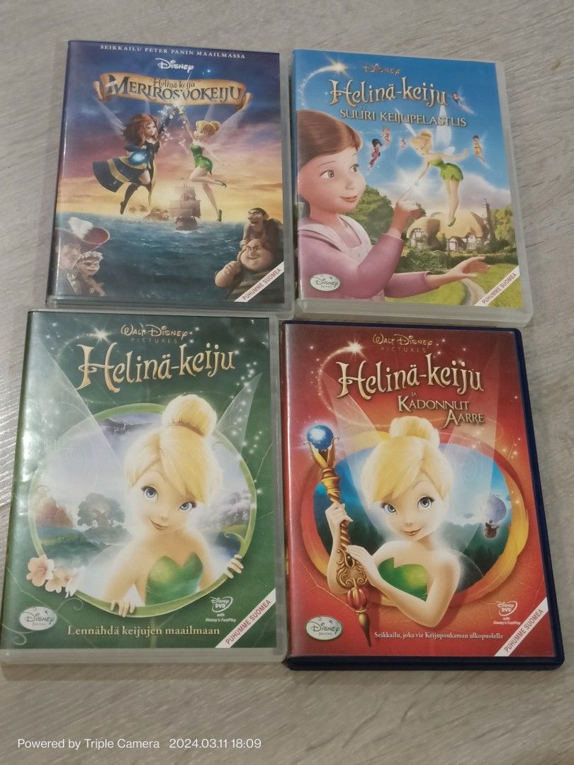 Helinä-keiju DVD:t 4 kpl