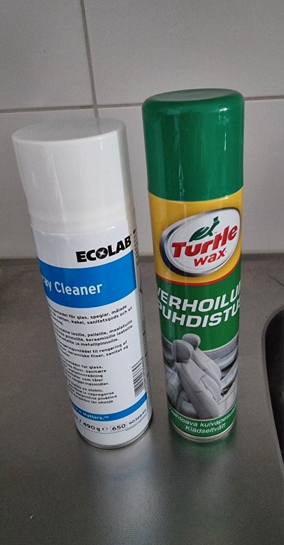 Ecolab Spray Cleaner 500ml ja Turtle wax Verhoilun