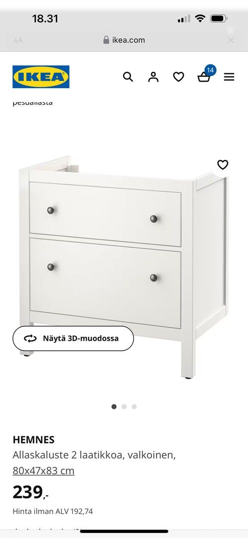 Ikea allaskaappi