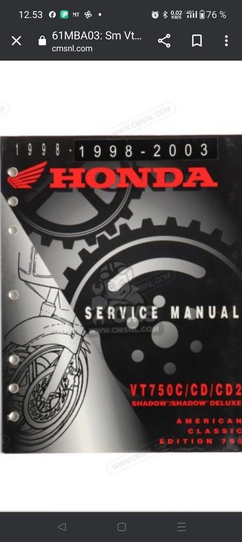 Haynes korjausopas Honda Shadow 750