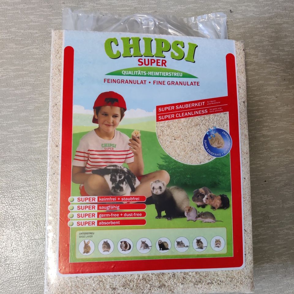 Chipsi super kuivike pieneläimille.