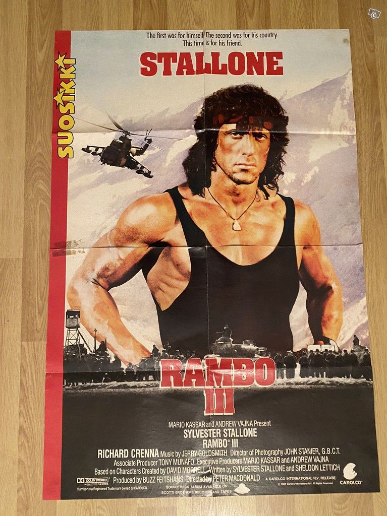 Stallone Rambo 3 juliste ja MINISuosikki