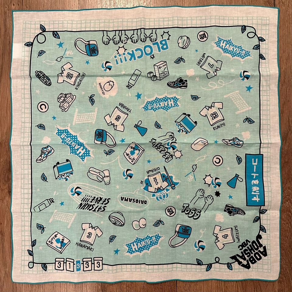 Haikyuu!! Aoba Johsai bandana huivi