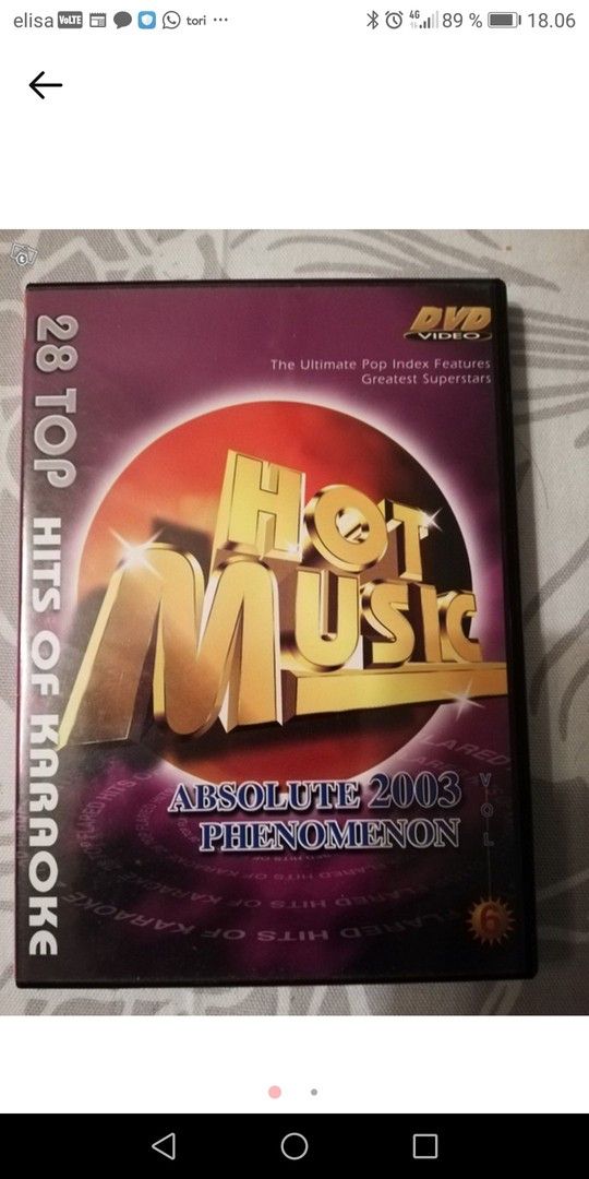 Karaoke DVD Hot Music, 28 Top Hits