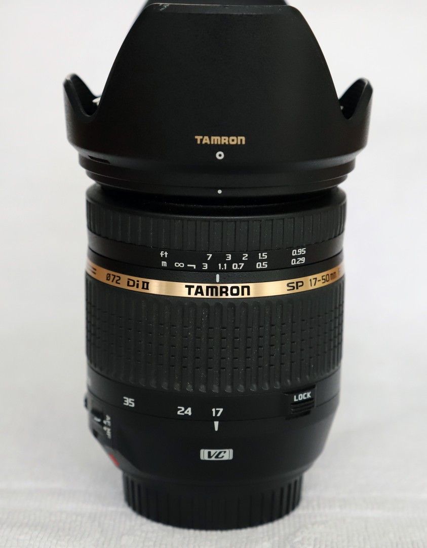 Tamron 17-50 mm F2,8 DI II SP VC objektiivi + UV suodin / Canon
