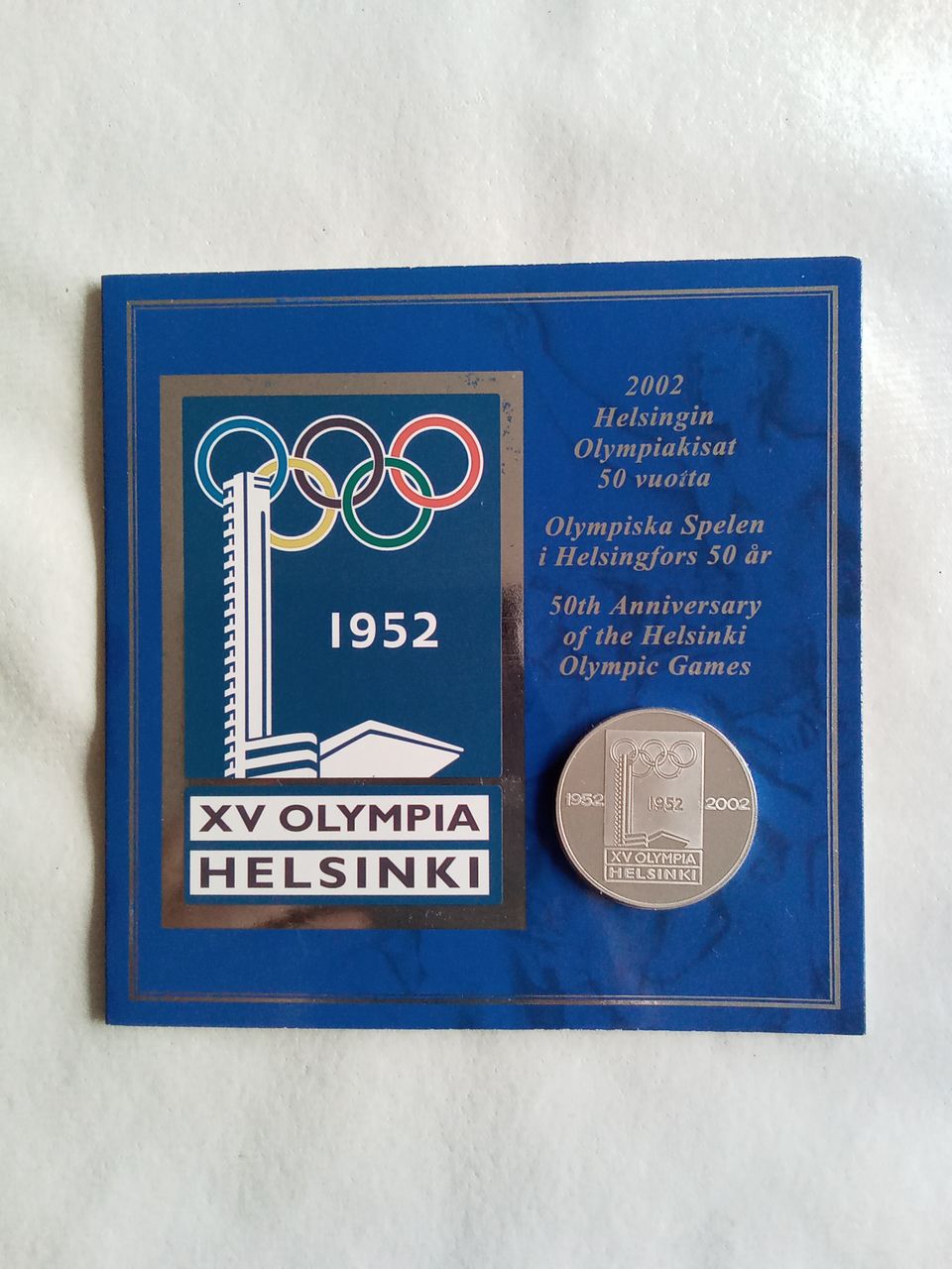 Helsingin Olympiakisat 50 vuotta 2002 muistomitali,BU