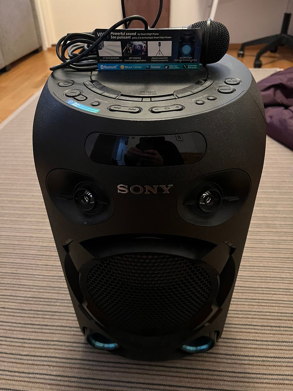 Sony karaoke kauitin ja mikki