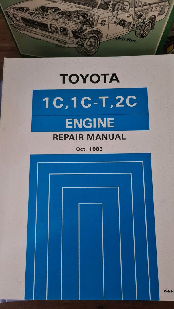 Toyota 1C, 1C-T, 2C moottorin korjauskäsikirja.