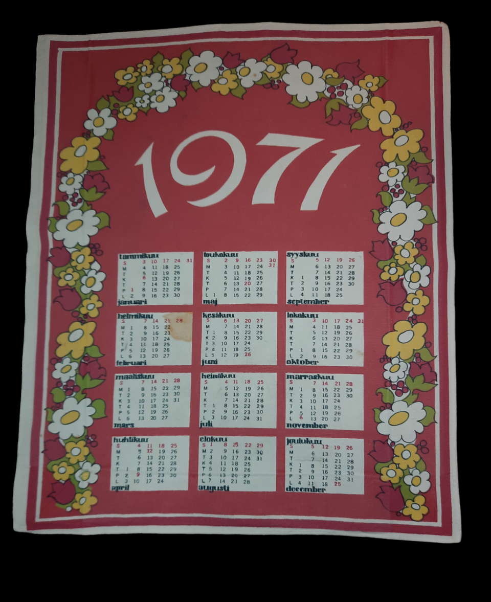 Kalenteripyyhe 1971