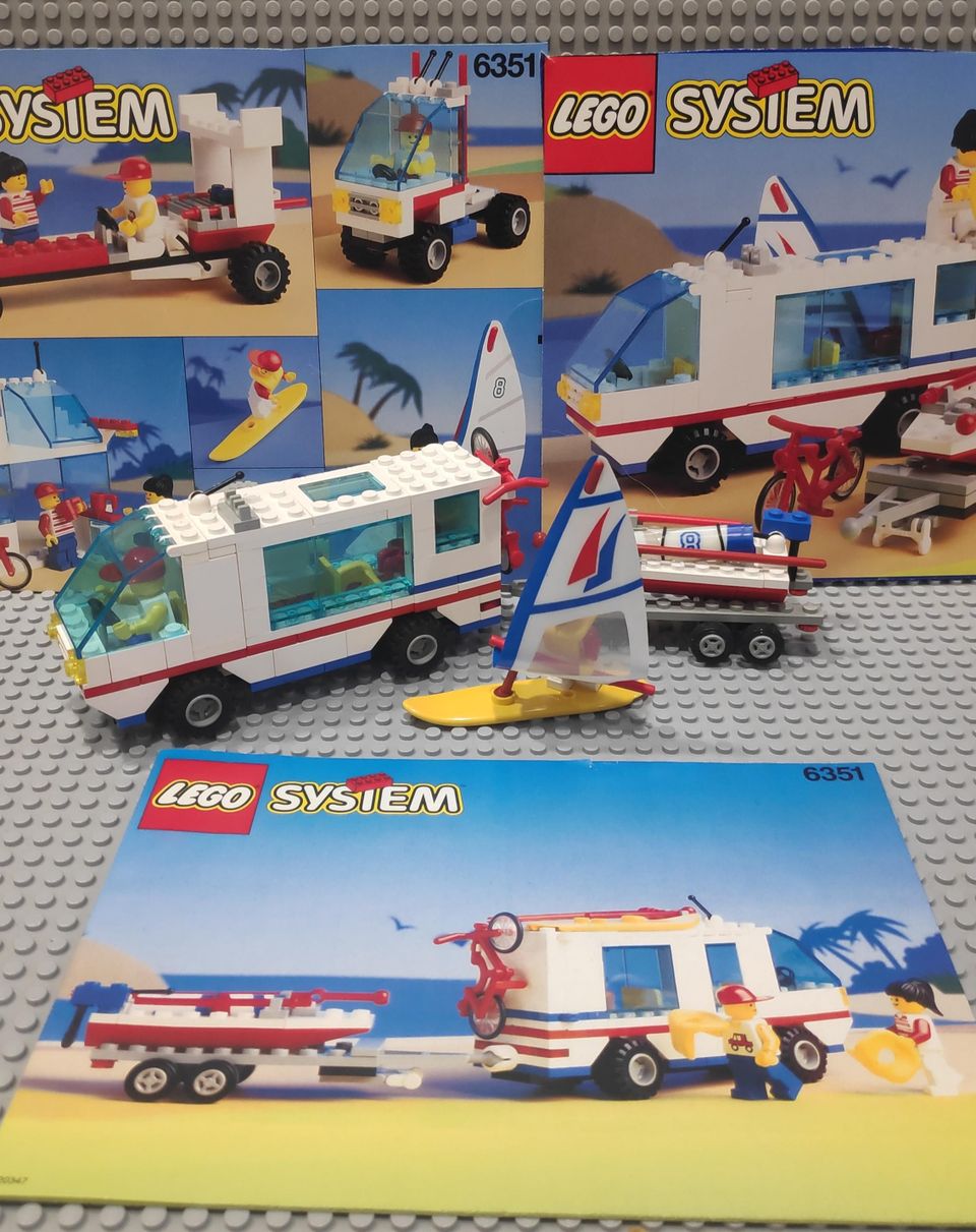 1992 lego surf and sail camper 6351