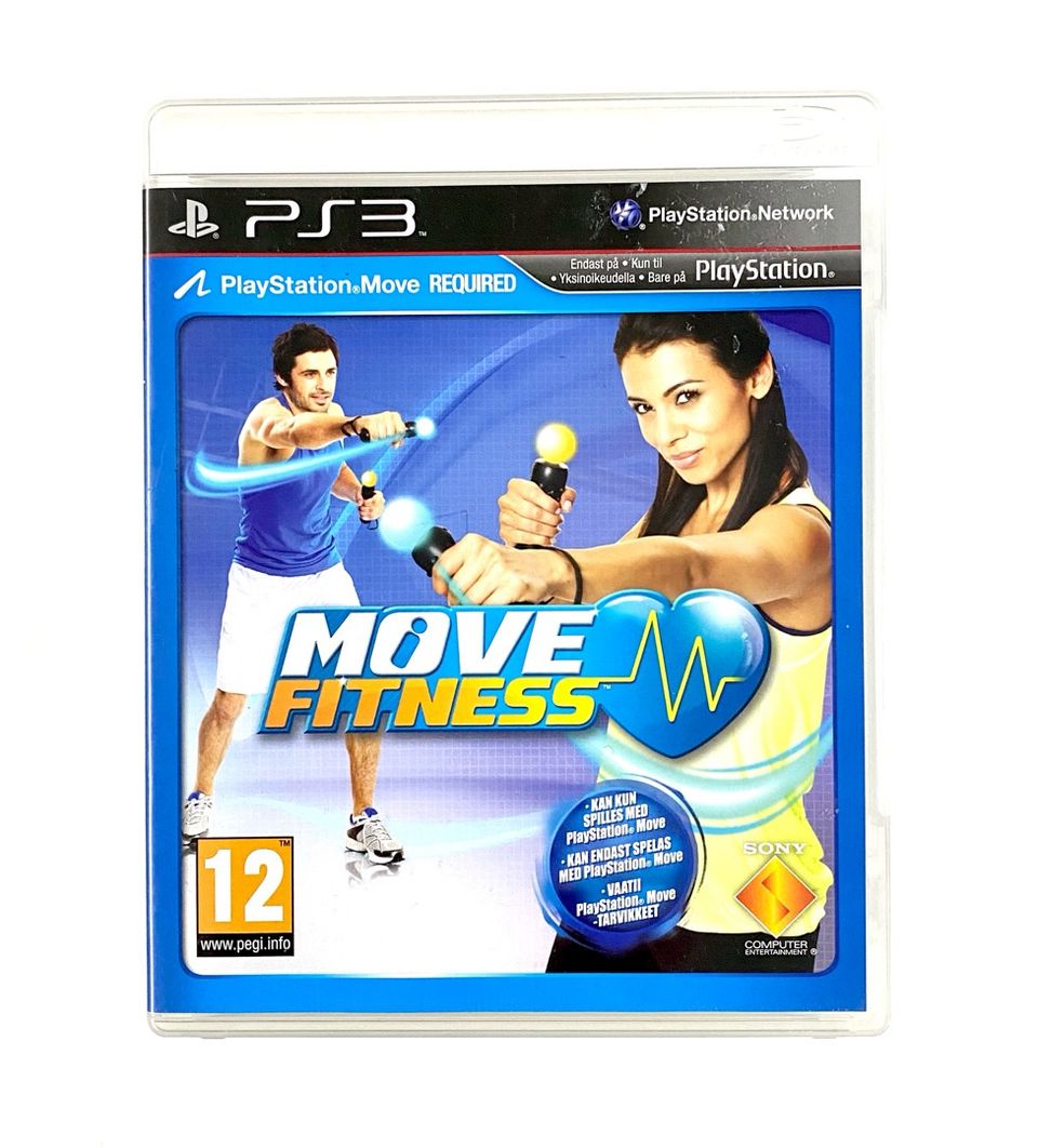 Move Fitness - PS3 (+löytyy paljon muita pelejä)