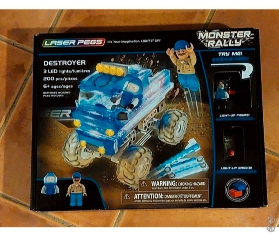 Laser pegs uusi  monsterralli, 15 e