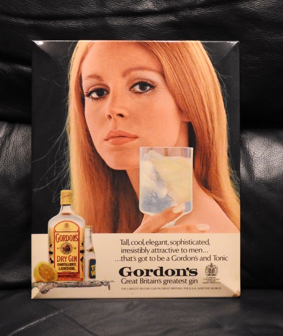 Gordons Gin kyltti vintage.