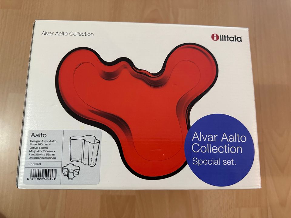 Uusi Alvar Aalto maljakko 160mm + kynttilälyhty