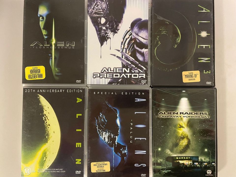 Alien DVD 6 kpl